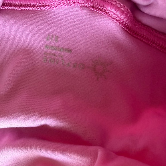 aerie Pink Paisley Print Athletic Shorts - Picture 6 of 6